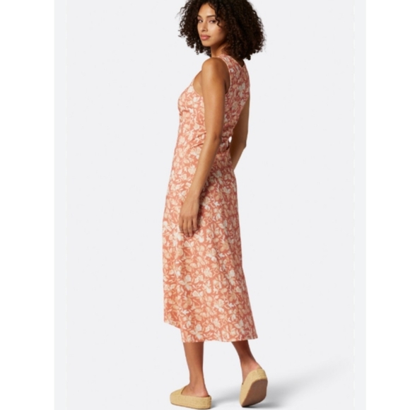 Soft Joie Dresses & Skirts - Joie Elliot Ruched Floral Midi Cotton Dress